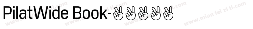 PilatWide Book字体转换